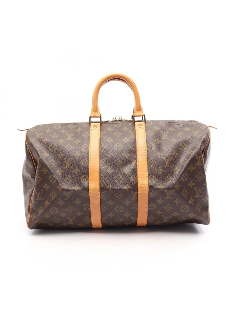 Louis Vuitton Boston Bag Keepall 45 Monogram Canvas Leather